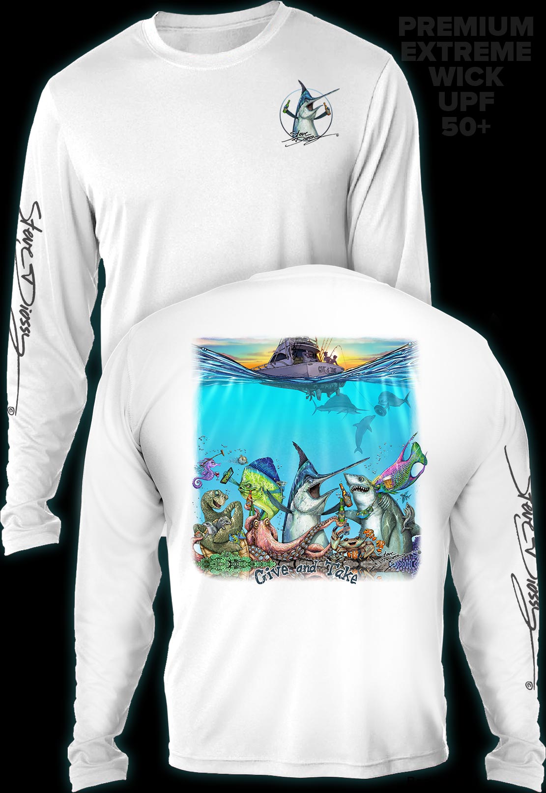 "Give and Take" Men's Extreme Wick Long Sleeve Performance Shirt ᴜᴘꜰ-ᴛᴇᴇ